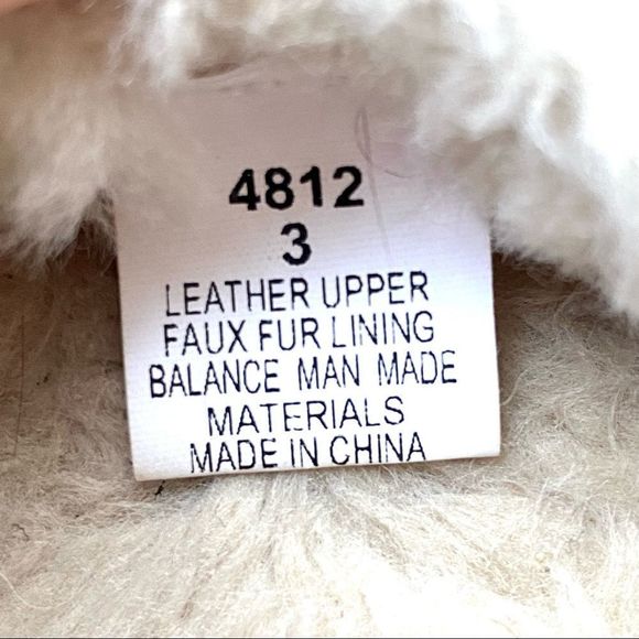 Minnetonka Moccasin Unisex Kids Suede Brown Tie Faux Fur Lining Slippers Size 3 - Picture 5 of 6